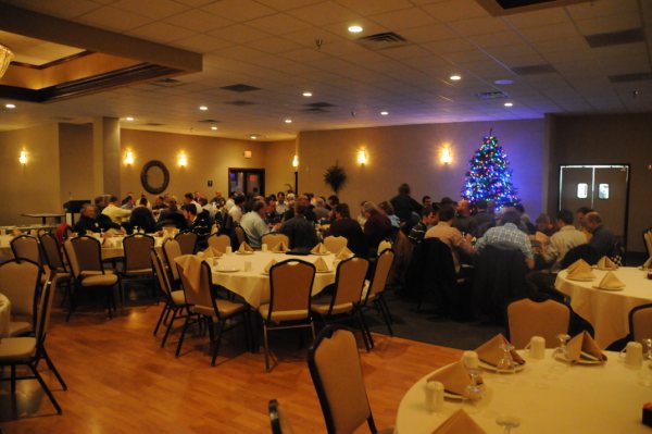 Members sit down to enjoy a great meal